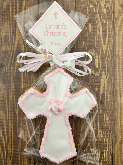 Cross with Outline Edge - Cookie Party Favor