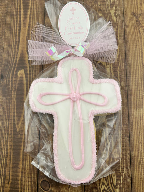 Cross with Outline Edge - Cookie Party Favor