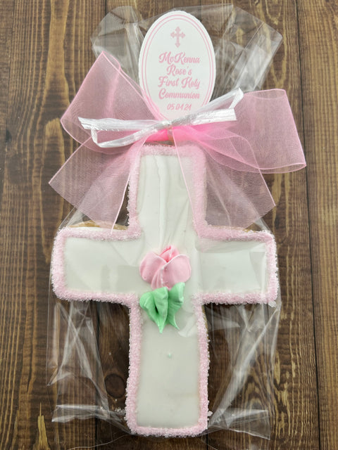 Cross with Outline Edge - Cookie Party Favor