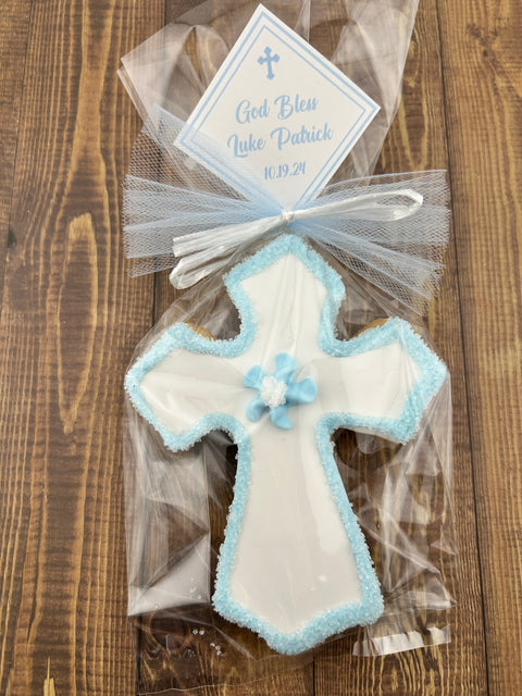 Cross with Outline Edge - Cookie Party Favor