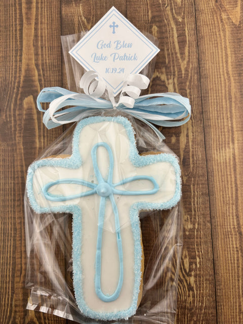 Cross with Outline Edge - Cookie Party Favor