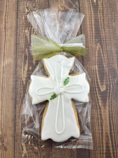 Cross with Outline Edge - Cookie Party Favor