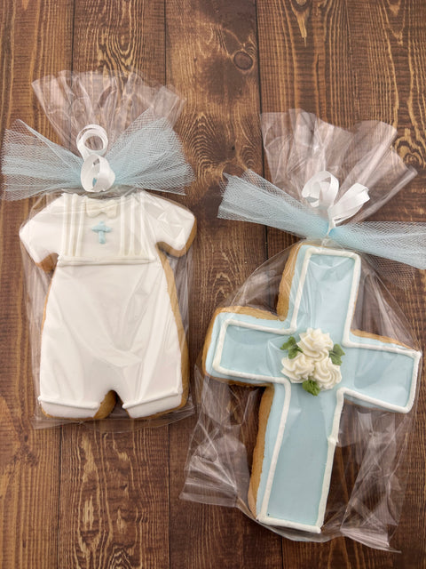 Cross with Outline Edge - Cookie Party Favor
