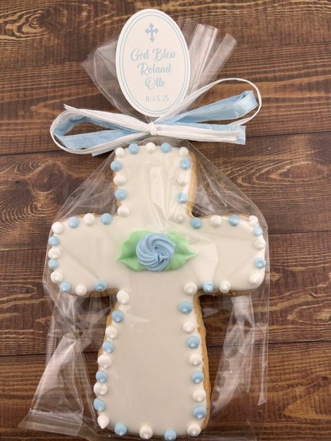 Cross with Outline Edge - Cookie Party Favor