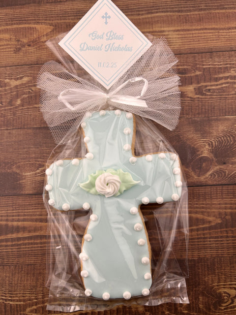 Cross with Outline Edge - Cookie Party Favor