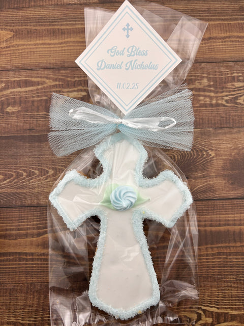 Cross with Outline Edge - Cookie Party Favor