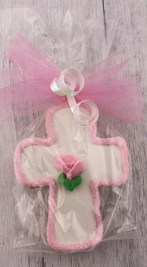 Cross with Outline Edge - Cookie Party Favor