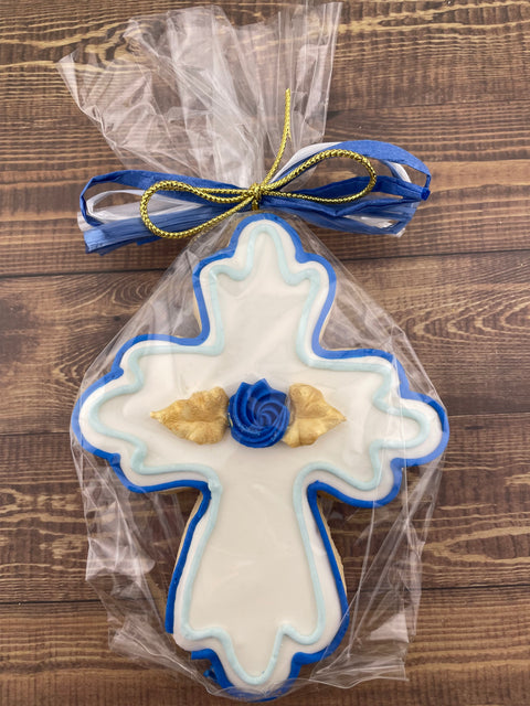 Cross with Outline Edge - Cookie Party Favor
