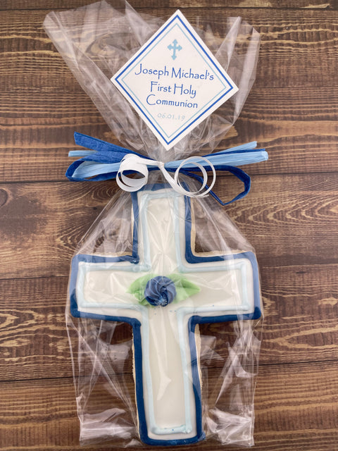 Cross with Outline Edge - Cookie Party Favor