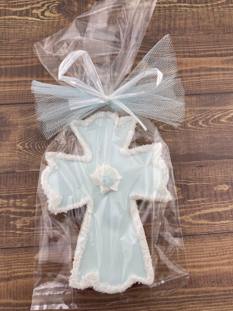 Cross with Outline Edge - Cookie Party Favor