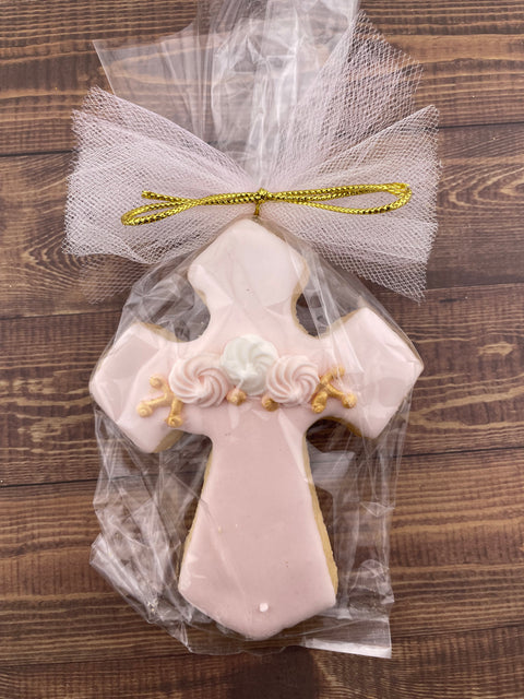 Cross with Outline Edge - Cookie Party Favor