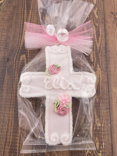 Cross with Outline Edge - Cookie Party Favor