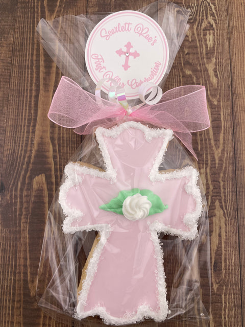 Cross with Outline Edge - Cookie Party Favor