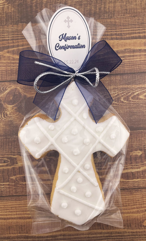 Cross with Outline Edge - Cookie Party Favor