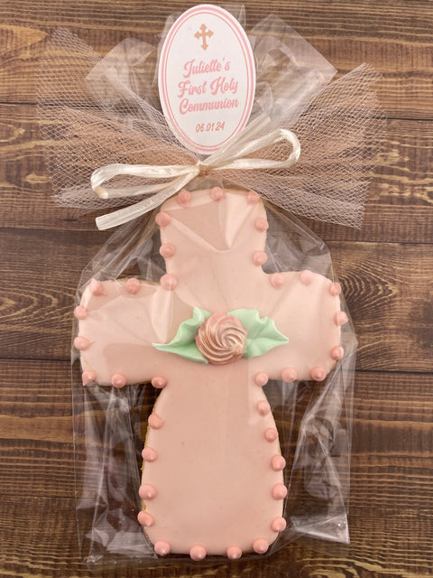Cross with Outline Edge - Cookie Party Favor