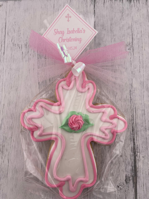 Cross with Outline Edge - Cookie Party Favor