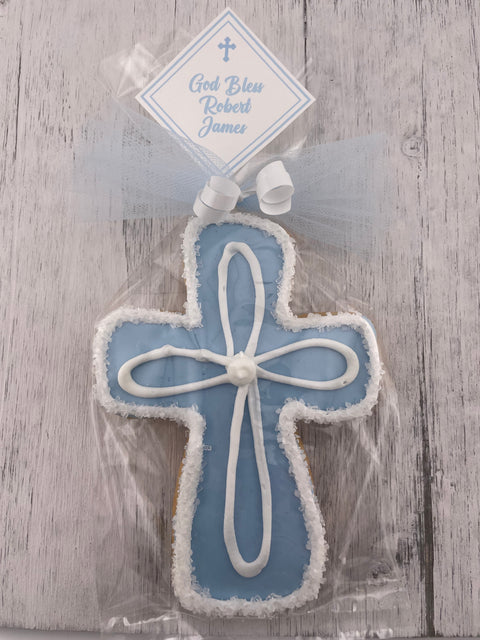 Cross with Outline Edge - Cookie Party Favor