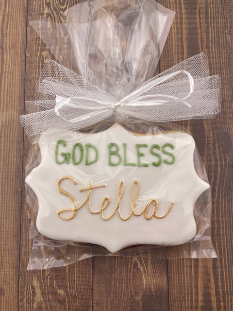 Cross with Outline Edge - Cookie Party Favor
