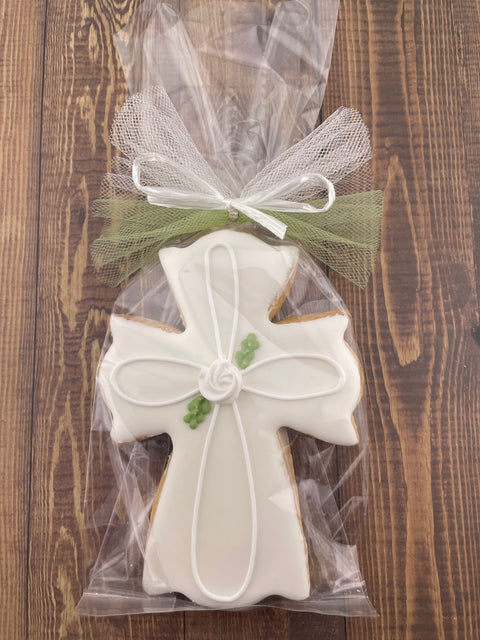 Cross with Outline Edge - Cookie Party Favor