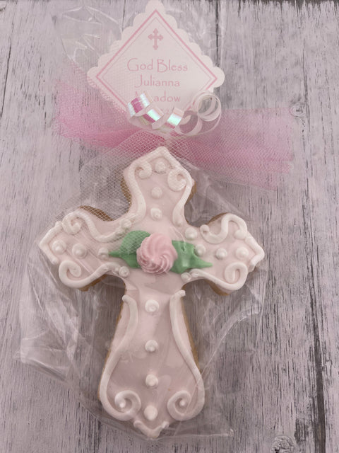 Cross with Outline Edge - Cookie Party Favor