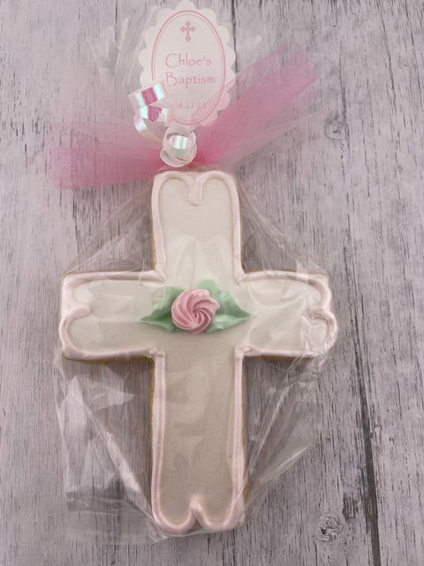 Cross with Outline Edge - Cookie Party Favor
