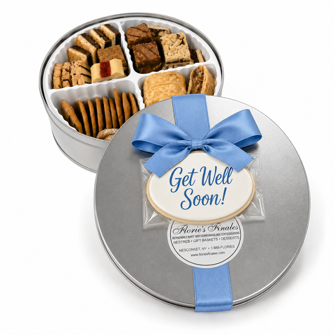 Get Well Pastry & Cookie Tin (Long Island Delivery or Shipped Nationwide)
