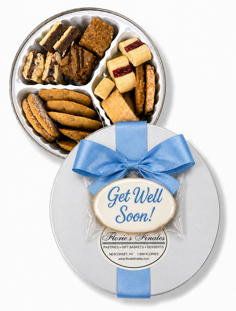 Get Well Pastry & Cookie Tin (Long Island Delivery or Shipped Nationwide)