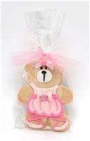 Bear Pink Dress Cookie Party Favor