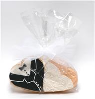 Bride & Groom Wedding Hearts Cookie Party Favor