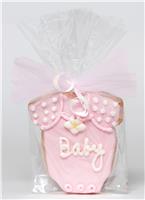 Onesie Pink - Baby Cookie Party Favor