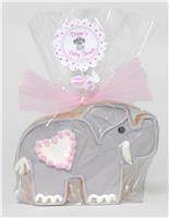 Elephant Gray - Baby Cookie Party Favor